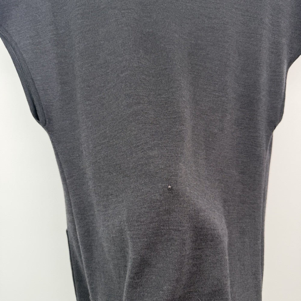 St. John Gray Open Front Cardigan Pockets Womens Size Small *See DESCRIPTION* - Picture 7 of 9